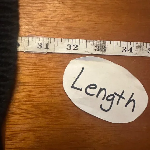 Canteen M Vintage Oversized Cardigan Sweater Geometric Pattern Black/Yellow - Picture 5 of 5